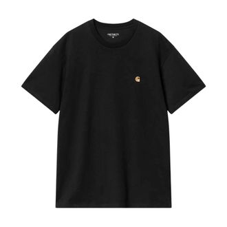 Carhartt Work in Progress Carhartt Wip, T-Shirts, male, Black, Size: 2XL S/S Chase T-Shirt