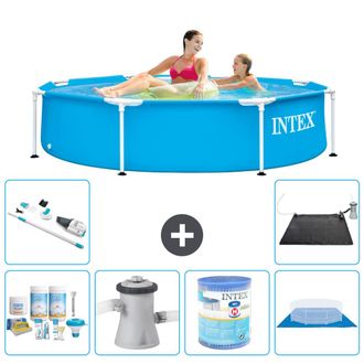 Intex Piscina Con Estructura Redonda - 244x51 Cm - 7-piezas S41452