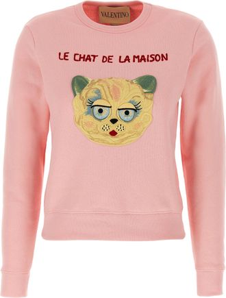 Valentino Garavani Womens Le Chat De La Maison Sweatshirt