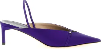 Tom Ford Purple Viscose Mid Heel Womens Pumps