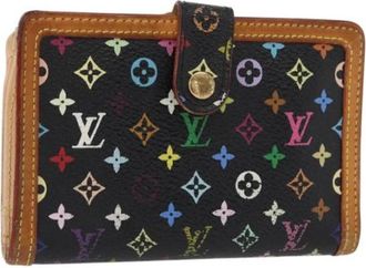 Louis Vuitton Pre-owned Wallets, female, Black, Size: ONE SIZE Pre-owned Canvas Wallet
