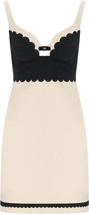 Elisabetta Franchi Butter And Black Dress