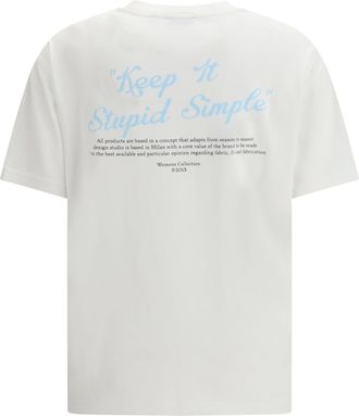 Off-white Womens T-Shirt Kiss Quote White-Black Cotton T-Shirts & Jerseys White/black