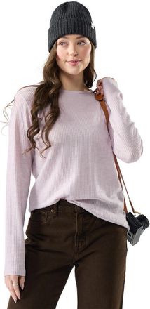 Smartwool Womens Thermal Merino Rib Crew Purple XS