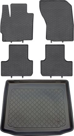 OEM Juego De Alfombrillas De Goma Para Coche Y Alfombrilla Para Maletero Para Citro&euml;n C4 Aircross Crossover (de Mayo De 2012 A Marzo De 2017)