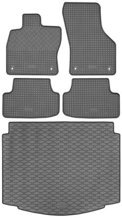 OEM Volkswagen Golf Vii Hatchback De 10/2012 A 12/2019. Juego: Alfombrillas De Goma Para Coche + Alfombrilla Para Maletero