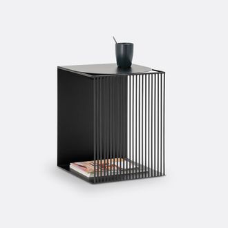 La Redoute Interieurs Bijzettafel of nachtkastje in staal SALEM