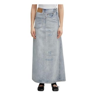 Maison Margiela Overhemden, Dames, Blauw, S, Denim, Denim Shirts