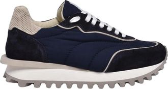 Eleventy Schoenen, Heren, Blauw, 40 EU, Su&egrave;de, Lage Su&egrave;de Sneakers