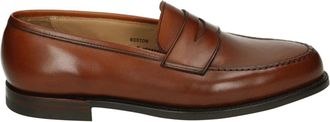 Crockett & Jones Schoenen, Heren, Bruin, 42 EU, Leer, Cognac Leren Instappers