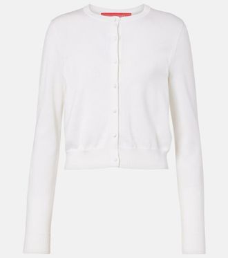 Carolina Herrera Cropped silk and cotton cardigan