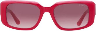 Guess Bordeaux Gradient Rectangular Ladies Sunglasses GU7891 72T 53