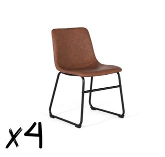 Giner&Colomer Set de cuatro sillas tapizadas y acolchadas