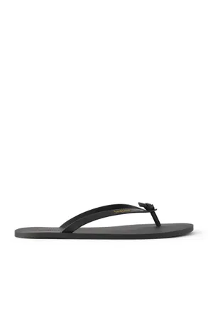 Saint Laurent San Maine Logo-Print Leather Sandals