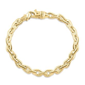 Pompeii3 Mens Solid 14k Gold (56grams) or Platinum (100gram) 7mm Bracelet 8.5