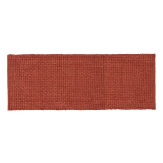 KASANOVA Tappeto bagno 60x130 cm in ciniglia terracotta