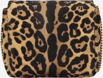 Saint Laurent Womens Pony Skin Effect Shoulder Bag Calfskin Leather