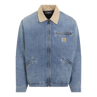 Carhartt Work in Progress Denim Jassen - Heren - Spijkerjassen - Blauw - S - Denim - Jassen