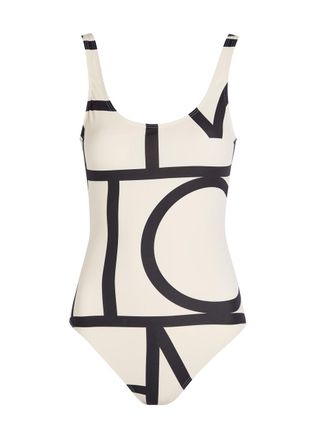 Toteme Logo-monogrammed Swimsuit - Pattern - S (UK8-10 / S)