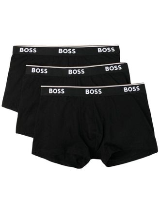 BOSS Set van drie boxershorts - Zwart