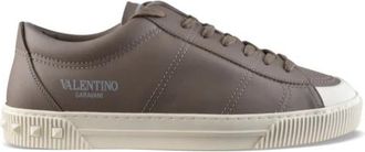 Valentino Garavani Cityplanet Sneakers - Heren - Sneakers - Bruin - 40 EU - Leer - Schoenen