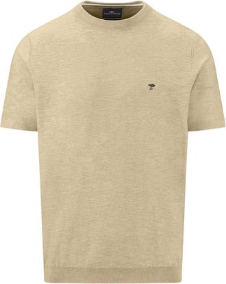 Fynch-Hatton Rundhalspullover FYNCH-HATTON, Herren, Gr. 4XL, pistachio, Web, Obermaterial: 88% Baumwolle, 12% Leinen, unifarben, regular fit normal, Rundhals, gera