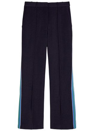 Wales Bonner Wales Bonner Dancer Striped Straight-leg Woven Trousers - Navy - 38 (UK6 / XS)