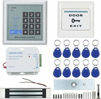 OEM Kit De Sistema De Control De Acceso Rfid Abridor De Puerta De Vidrio Cerradura Magn&eacute;tica Electr&oacute;nica Tarjeta De Identificaci&oacute;n Fuente De Alimentaci&oacute;n