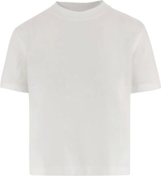 Jacquemus T-Shirts, female, White, Size: XS Cotton T-shirt With Back Logo