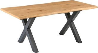 Beliani Mesa de comedor de derivado de madera 6 personas L140 180