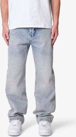 mnml Baggy Denim Jeans in Light Sand Washed Blue at Nordstrom, Size 34