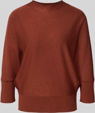 s.Oliver Black Label Relaxed Fit Turtleneck-Pullover aus Viskose-Mix in Rostrot, Größe 36