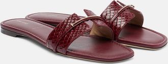 Tom Ford Julianne croc-effect leather slides