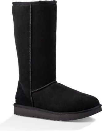 UGG Classic Tall II Laarzen Black - Dames - Winterlaarzen - Zwart - 40 EU - Su&egrave;de - Schoenen