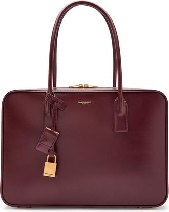 Saint Laurent Sac De Jour Large Leather top Handle bag - Burgundy - One Size