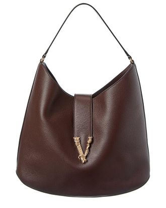 Versace Leather Hobo Bag