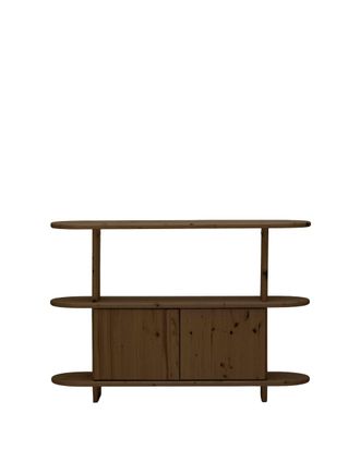 Hannun Aparador de madera de abeto en color marr&oacute;n, 120cm