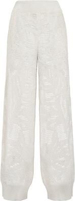 Brunello Cucinelli Dazzling water lilies trousers in White at Nordstrom, Size Xx-Small Eu