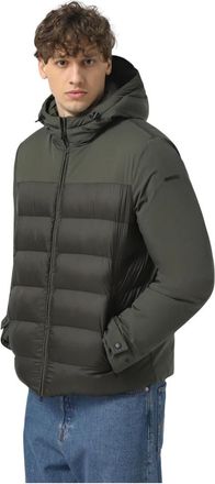 Geox Jassen, Heren, Groen, 2Xl, Leer, Sapienza Short Parka