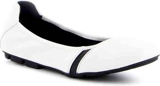 Hogan Womens H511 Ballerina Flats In White