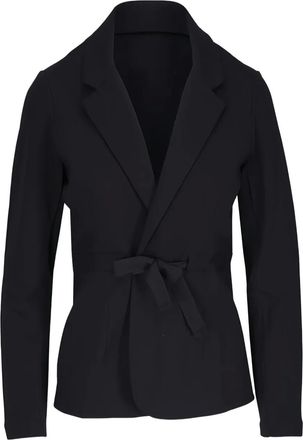 Majestic Filatures Blazer con cintura - Nero