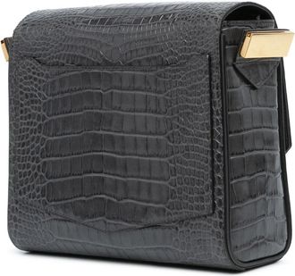 Givenchy Hobo Bags - 2019 Medium Croc Embossed Eden Crossbody - Gr. unisize - in Grau - für Damen