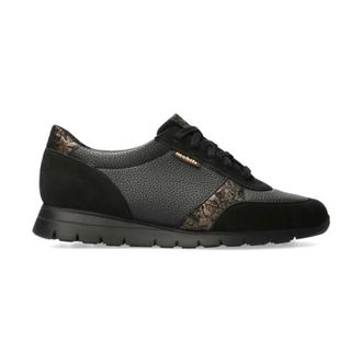 Mephisto Ergonomische Leren Sneaker - Zwart - Dames - Sneakers - Zwart - 36 EU - Schoenen
