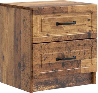 vidaXL Armario De Noche Madera Envejecida 43 X 34,5 X 44,5 Cm Vidaxl