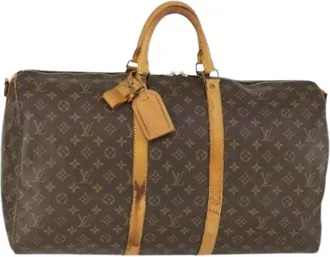 Louis Vuitton Pre-owned Weekend Bags, female, Brown, Size: ONE SIZE Pre-owned Canvas Weekend Bag