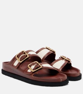 Birkenstock Sandalias Arizona con piel