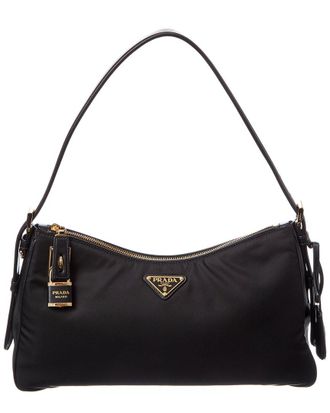 Prada Aimee Large Re-Nylon & Leather Shoulder Bag
