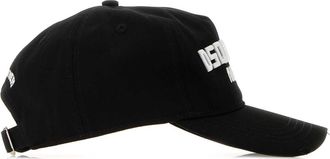 Dsquared2 Mens Cap Logo-Embroidered Cotton Baseball Black