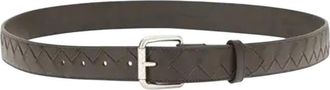 Bottega Veneta Dark Brown Woven Belt