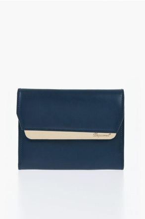 Dsquared2 Leather Wallet with Gold Metal Detail size One Size